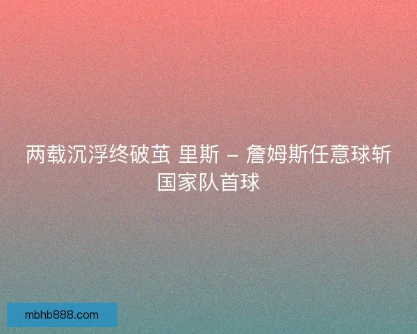 两载沉浮终破茧 里斯 - 詹姆斯任意球斩国家队首球